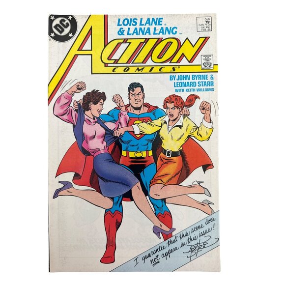 DC Comics Action Comic Superman #597 Feb 1988 Lois Lane Lana Lang Bagged Boarded - Picture 1 of 6